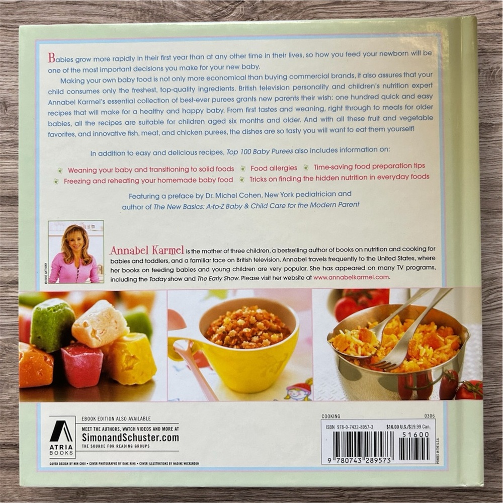 Top 100 Baby Purees Book by Annabel Karmel - Picture 2 of 2